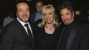 Linda-with-Al-Pacino-and-HBOs-Len-Amato