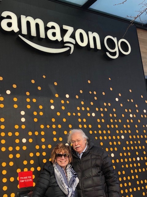 Michael and Linda at Amazon Go